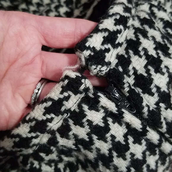 Vintage Florence Walsh wool houndstooth maxi skirt - Picture 7 of 9